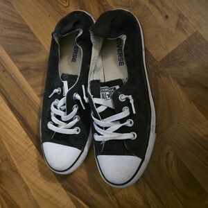 Converse Black Shoreline Sneakers Size 8